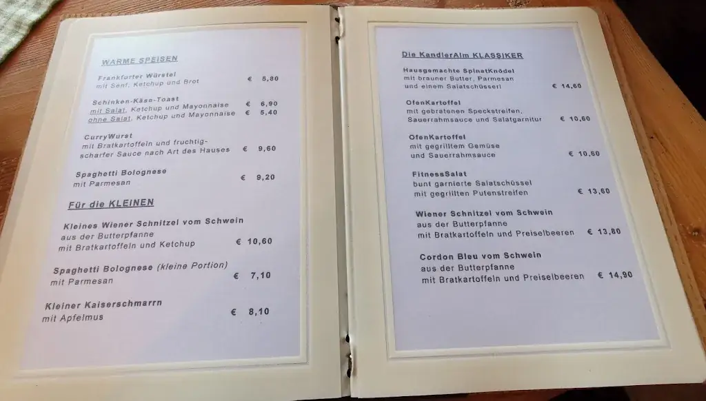 Menu_Berggasthaus KandlerAlm_Brixen im Thale_image_1