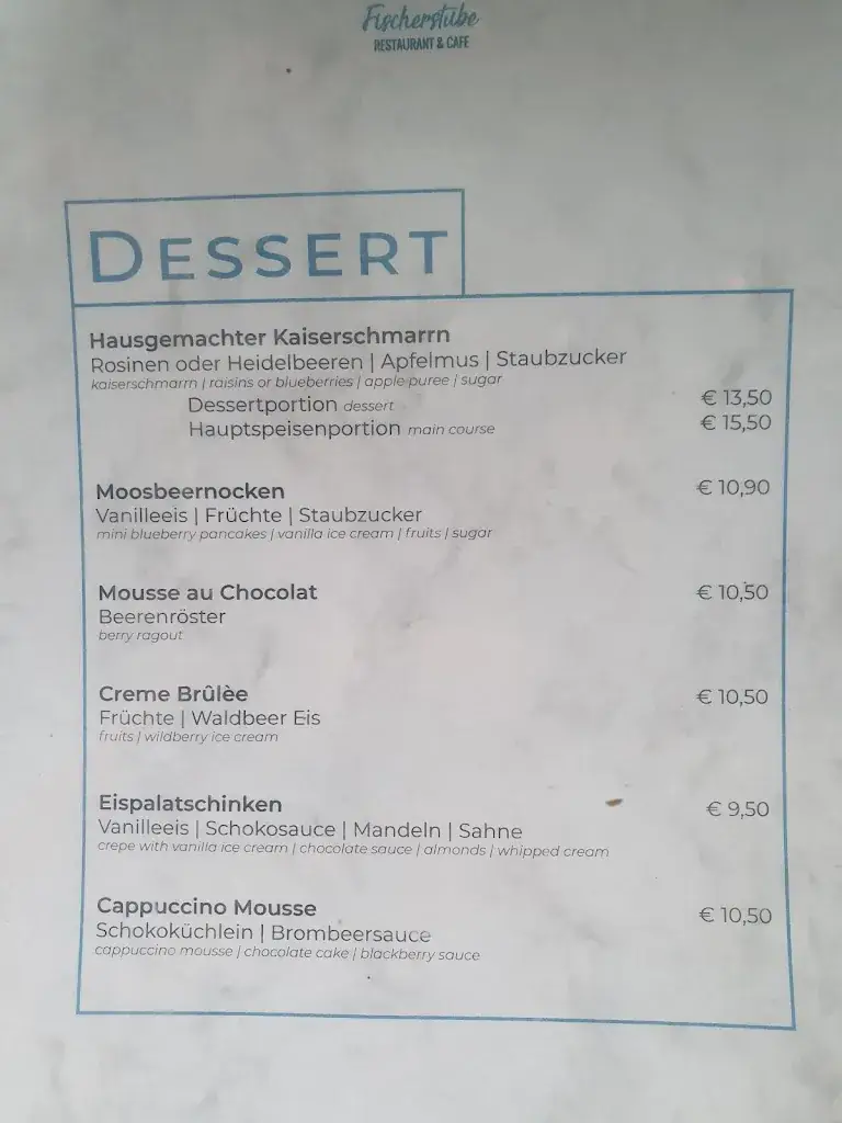 Menü_Fischerstube Restaurant & Cafe_Brixlegg_Bild_2