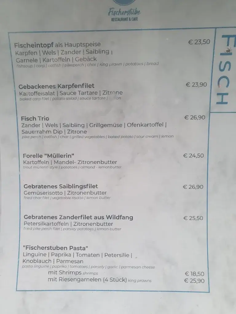 Menü_Fischerstube Restaurant & Cafe_Brixlegg_Bild_3
