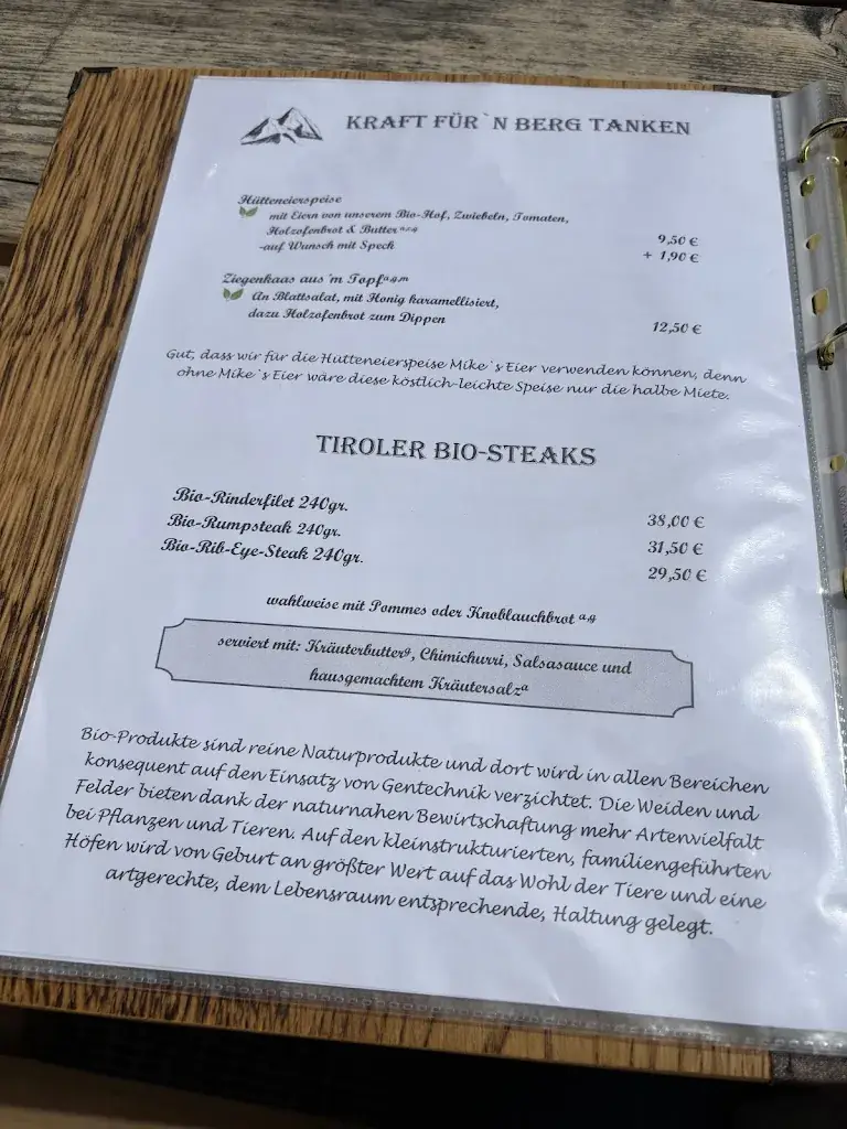 Menu_Kasermandl Berghütte - Restaurant & Alpin Apartments_Elbigenalp_immagine_3