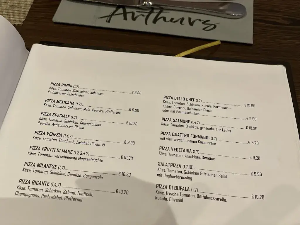 Menu_Arthur's Pizzeria Venezia am Achensee_Eben am Achensee_image_4