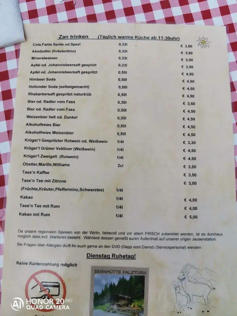 Menu_Sennhütte Falzthurn_Eben am Achensee_imagen_1