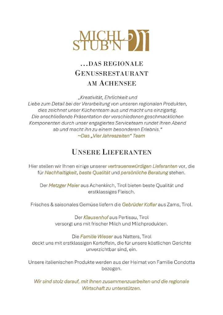 Menu_Genussrestaurant Michl Stub'n_Eben am Achensee_image_3
