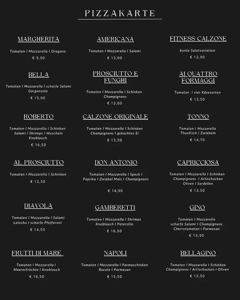 Menu_Ristorante BellaGino Ellmau_Ellmau_immagine_1