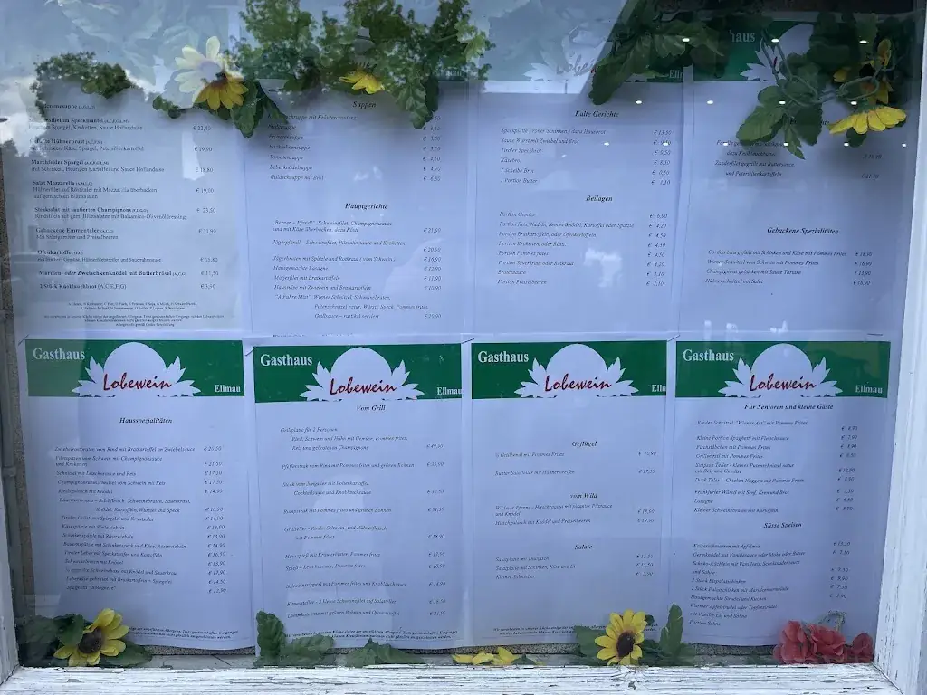 Menu_Gasthaus Lobewein_Ellmau_immagine_3