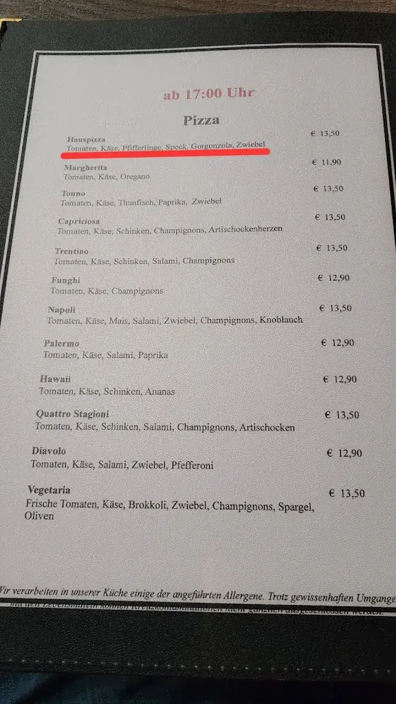 Menu_Gasthaus Lobewein_Ellmau_immagine_4