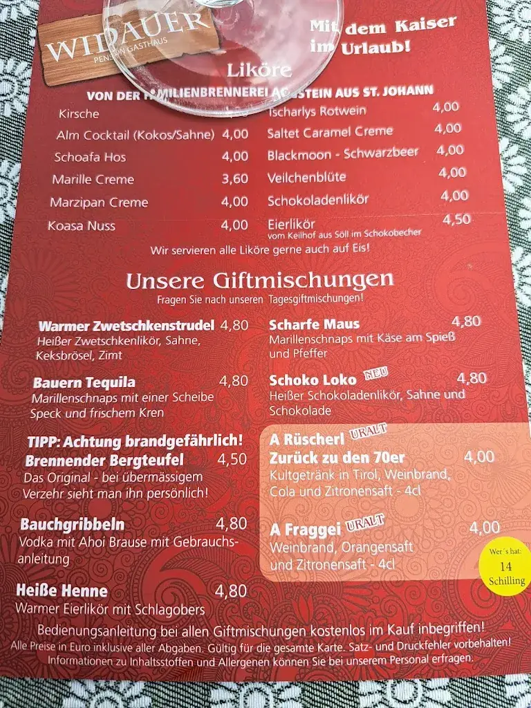 Menu_Gasthaus Widauer - Lackner Elfriede_Ellmau_image_1