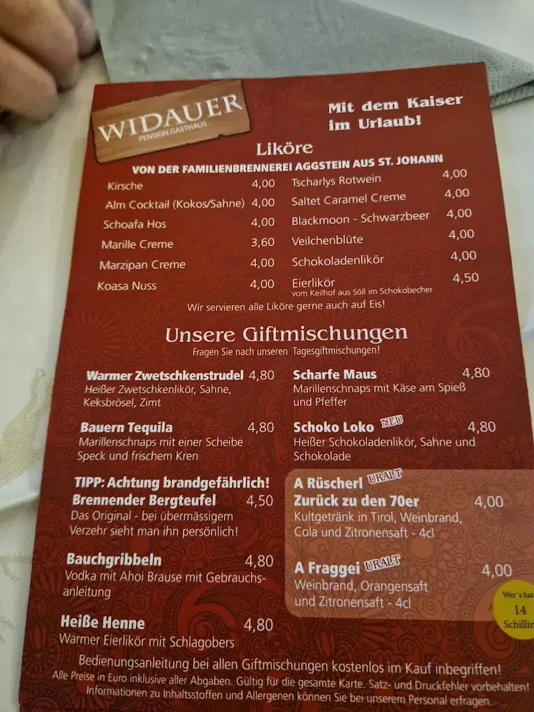 Menu_Gasthaus Widauer - Lackner Elfriede_Ellmau_image_2