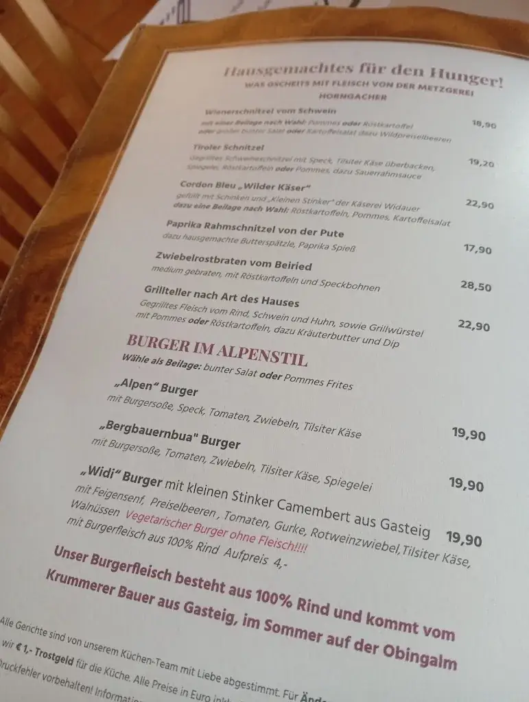 Menu_Gasthaus Widauer - Lackner Elfriede_Ellmau_image_4