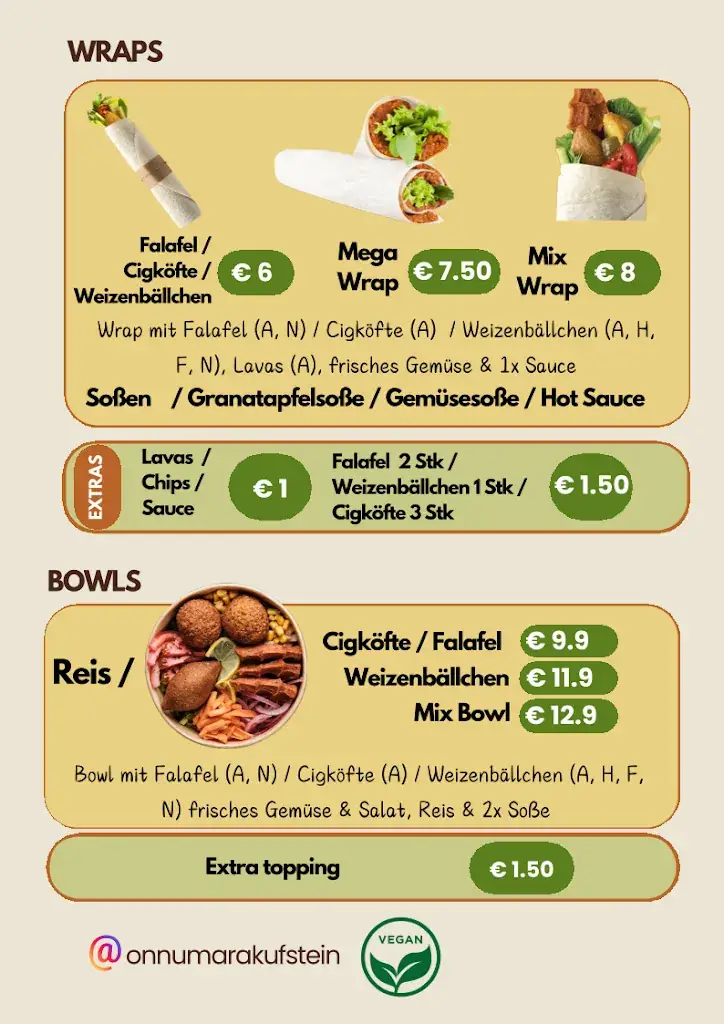 Menu_onnumara cigköfte - vegetarisch auch vegane Speisen_Endach_image_2