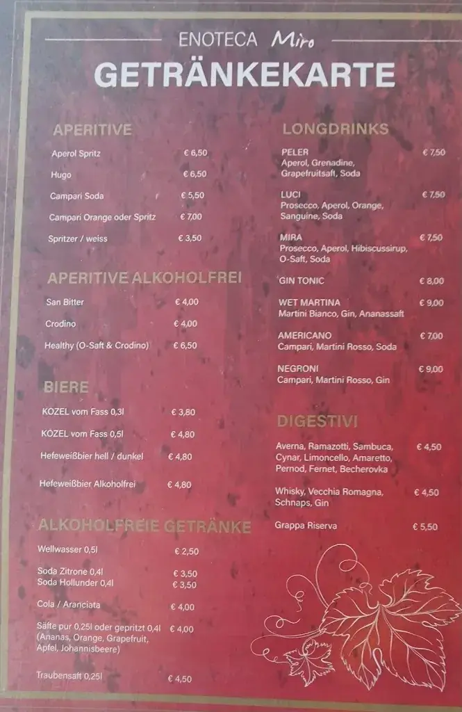 Menu_Enoteca Miro - Restaurant Bar Cafe_Endach_image_2