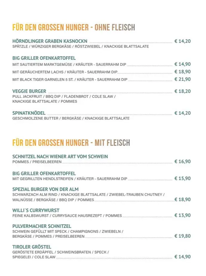 Menu_Pulvermacher Almhütte_Fieberbrunn_immagine_1