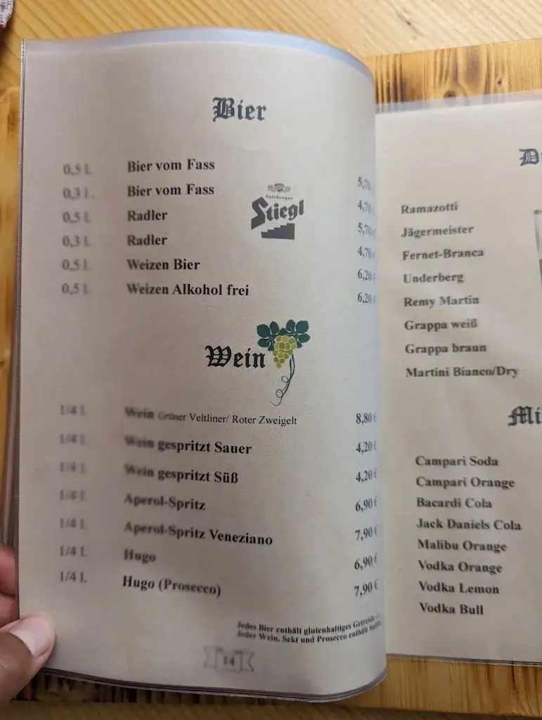 Menu_Alpengasthof Lärchfilzhochalm_Fieberbrunn_immagine_1