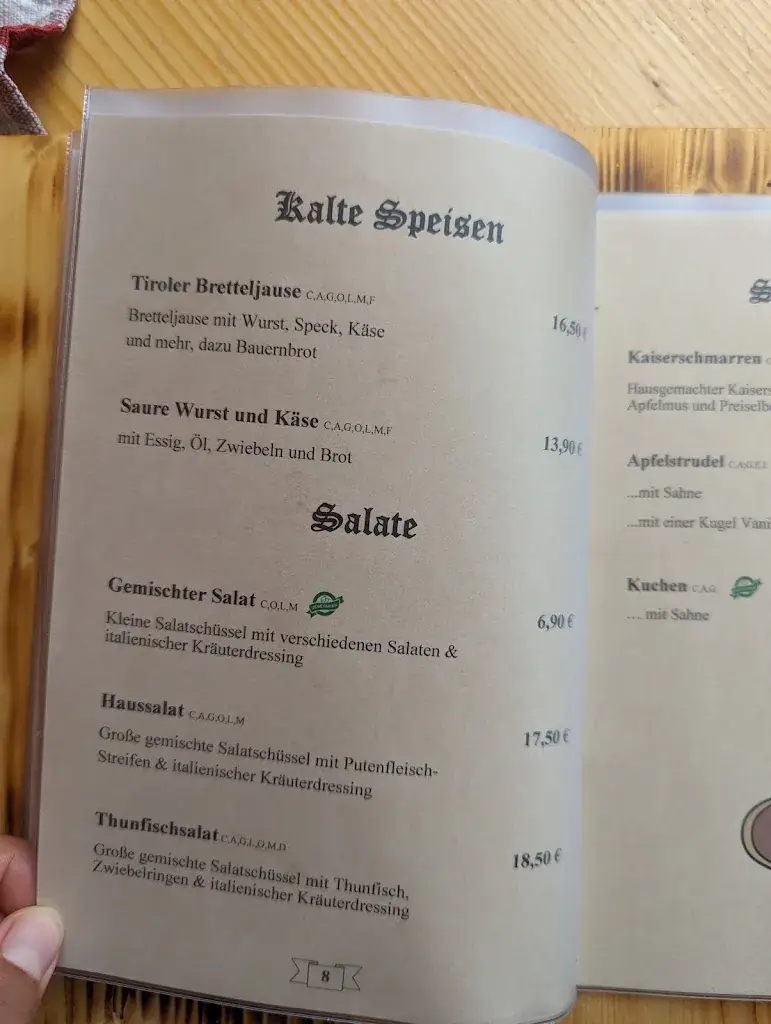Menu_Alpengasthof Lärchfilzhochalm_Fieberbrunn_immagine_2