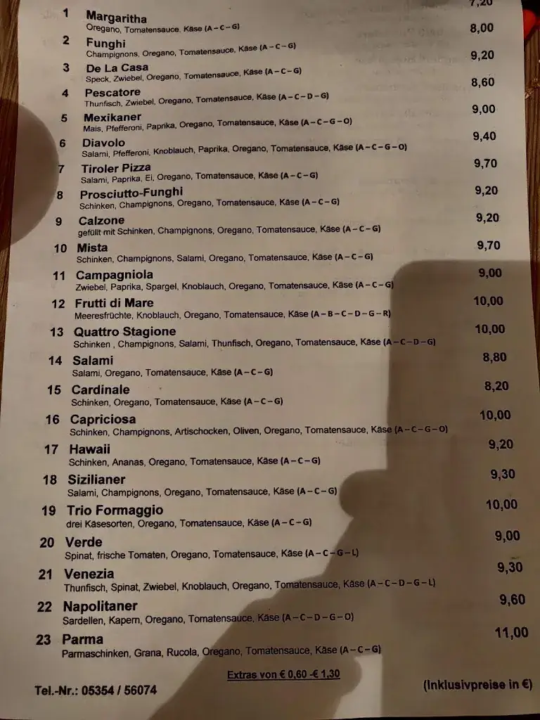 Menu_Pizzeria San Marco_Fieberbrunn_image_1