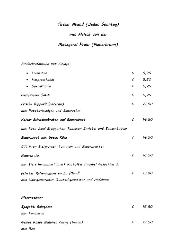 Menu_Tirol Camp Stüberl_Fieberbrunn_image_1