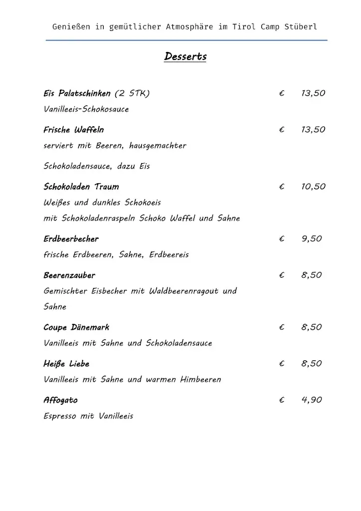 Menu_Tirol Camp Stüberl_Fieberbrunn_image_3