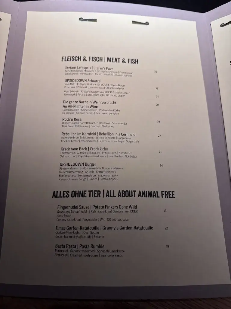 Menu_UpsideDown Bar & Restaurant_Fieberbrunn_immagine_3