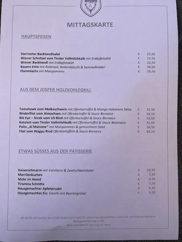 Menu_Rosi's Sonnbergstuben - Rosi's Alm Kitzbühel_Fieberbrunn_immagine_2