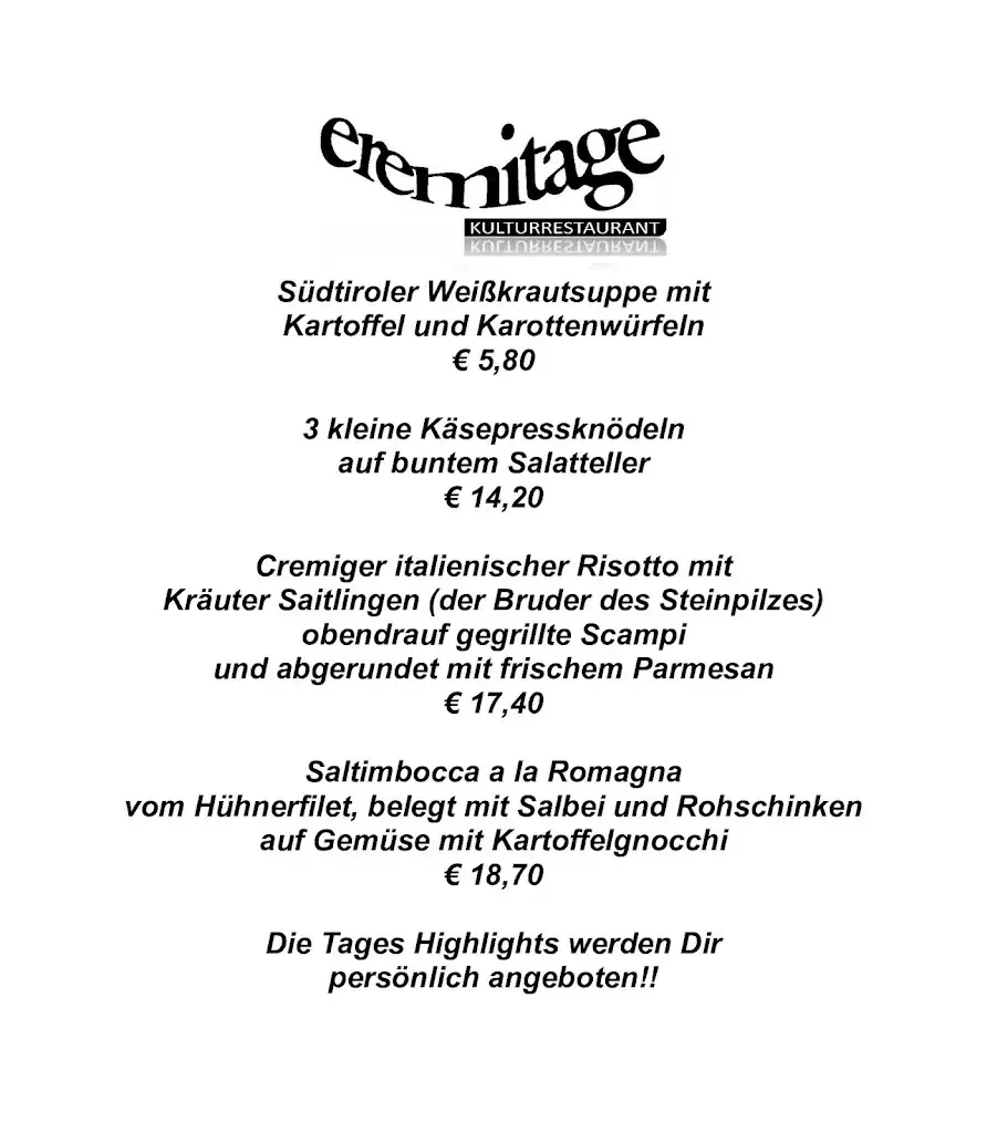 Menu_Kulturrestaurant Eremitage_Gallzein_image_2