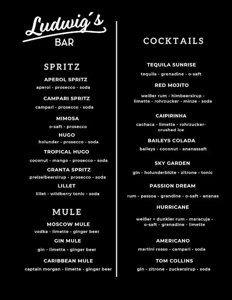Menu_Ludwig's Bar & Restaurant_Galtür_image_2