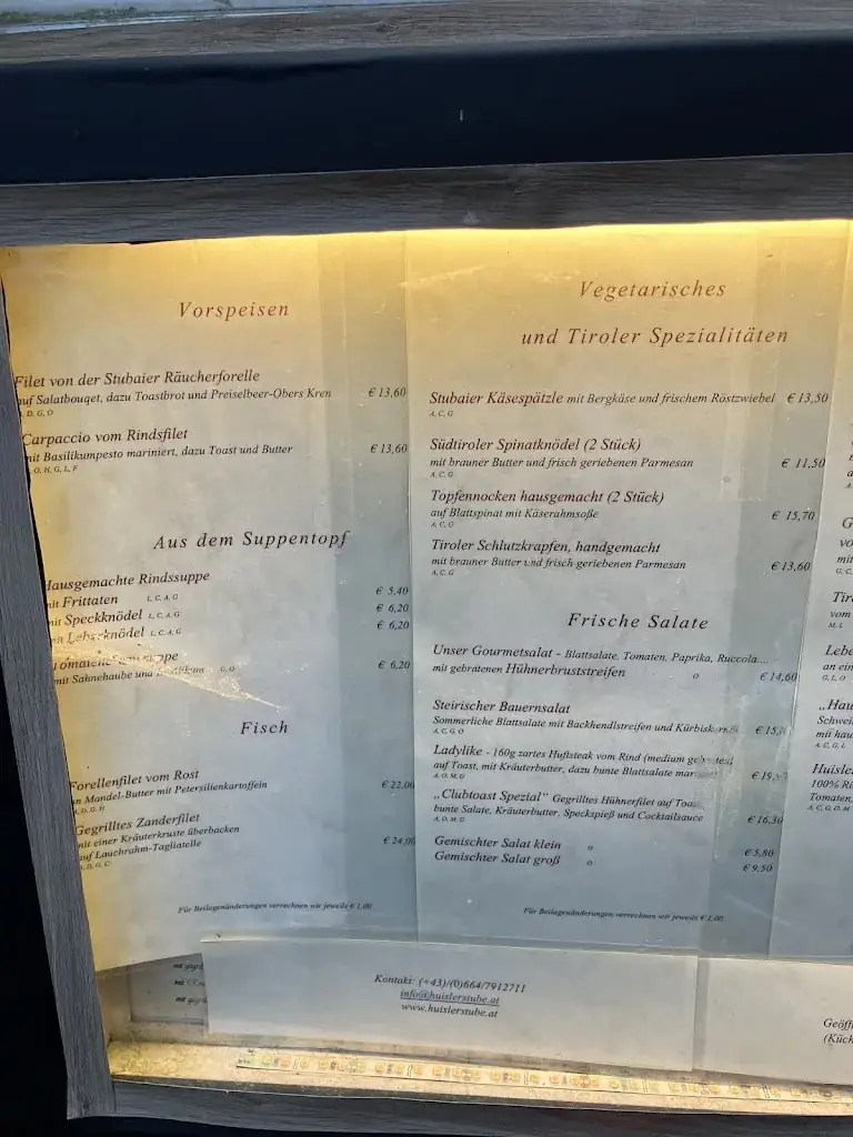 Menu_Restaurant Huisler Stube_Fulpmes_image_1