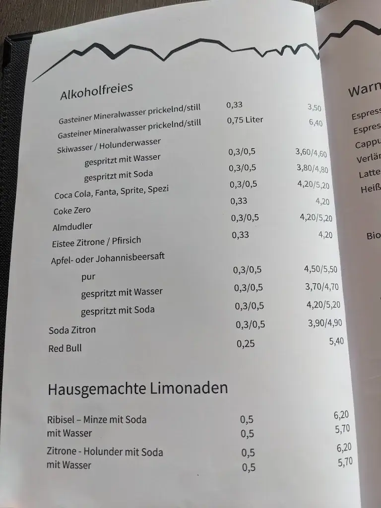 Menu_Panorama Restaurant Kreuzjoch Ges.m.b.H._Fulpmes_immagine_2