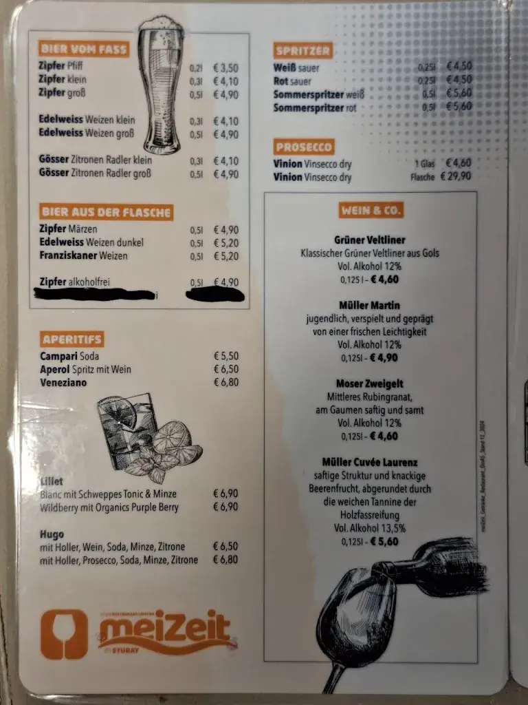 Menu_Sauna-Restaurant & Bistro meiZeit_Fulpmes_image_2