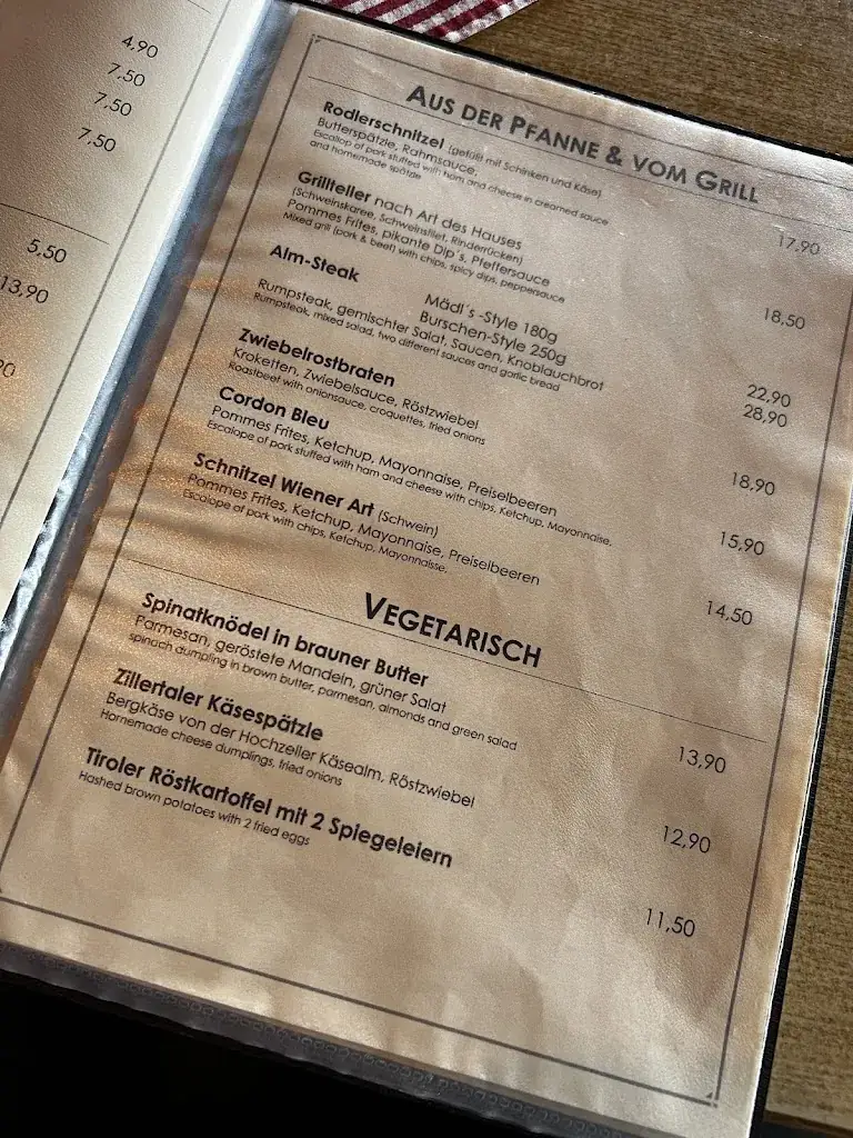 Menu_Schlittenstadl-Sonnalm - Restaurant, Bar, Ski-und Rodelhütte im Zillertal_Gerlosberg_immagine_1