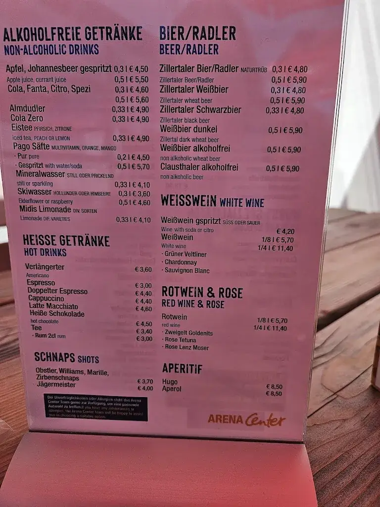Menu_Arena Center Restaurant_Gerlos_image_1