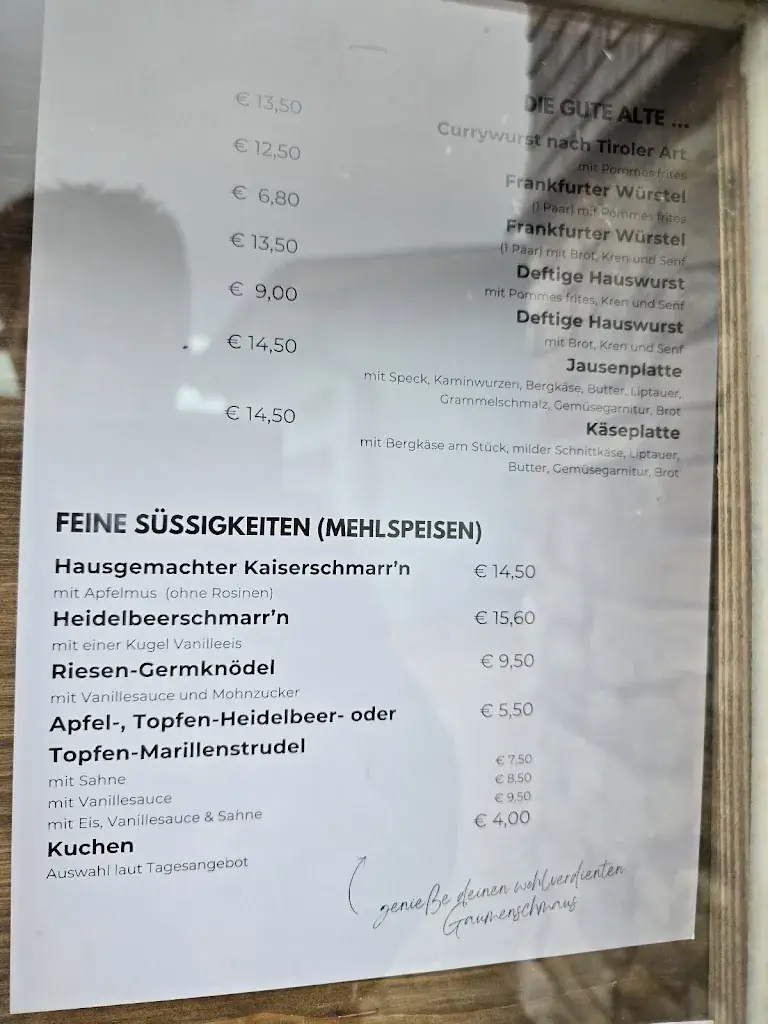 Menu_Bergrestaurant Sonnenalm_Grän_image_1