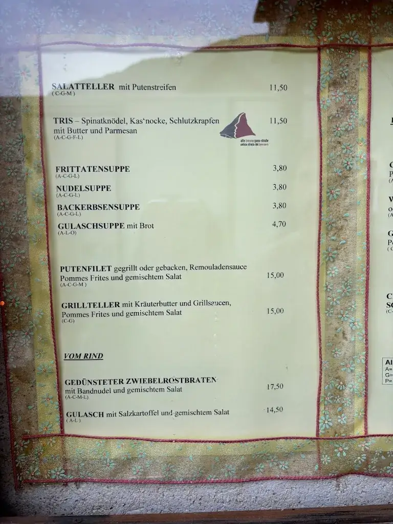 Menu_Hotel/Gasthof/Restaurant/Gasthaus Alte Post_Gries am Brenner_image_1