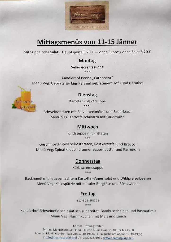 Menu_s`Hoamat Platzl Restaurant-Cafe_Gries am Brenner_image_1
