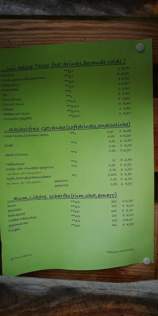 Menu_Nößlachhütte_Gries am Brenner_immagine_3