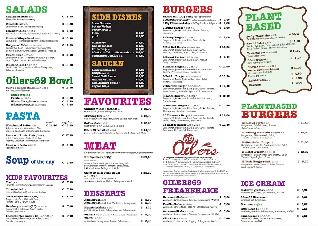 Menu_Oilers69 - American Diner in Haiming in Tirol_Haiming_image_1