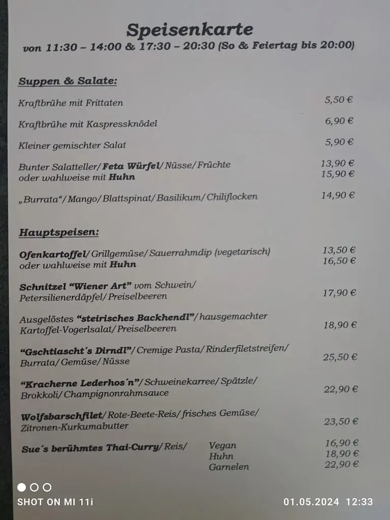 Menü_Restaurant Zur Glitzernden Lederhos'n_Hochfilzen_Bild_1