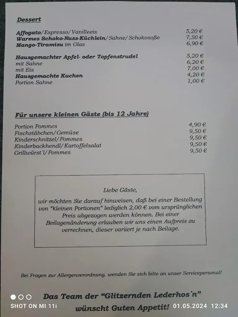 Menü_Restaurant Zur Glitzernden Lederhos'n_Hochfilzen_Bild_2