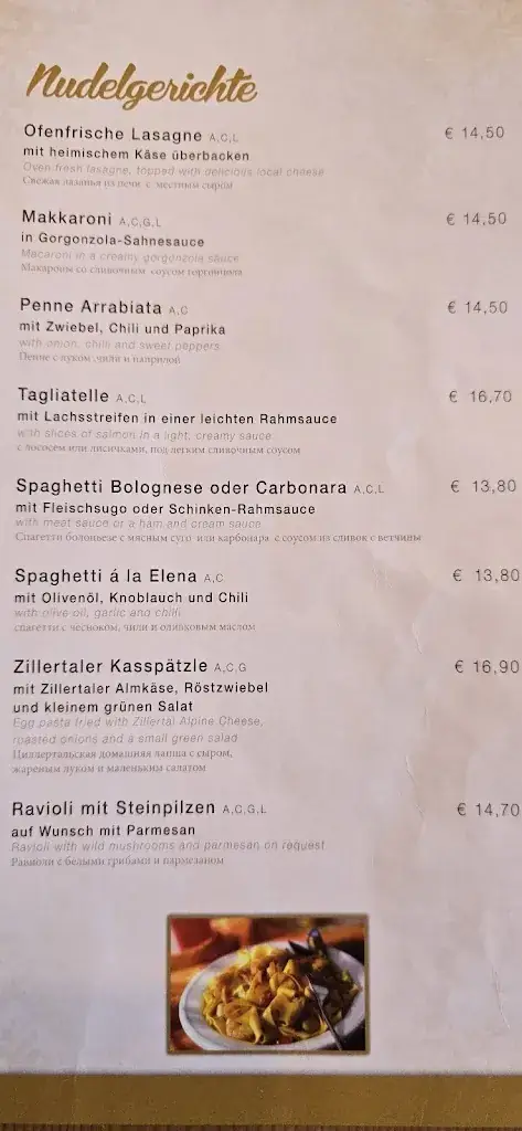 Menu_Restaurant Sonnengartl_Hippach_immagine_1