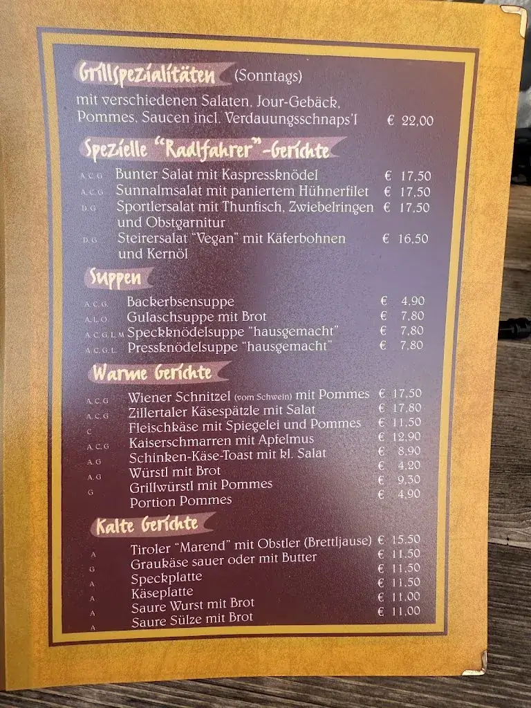 Menu_Schiestl's Sunnalm_Hippach_image_1