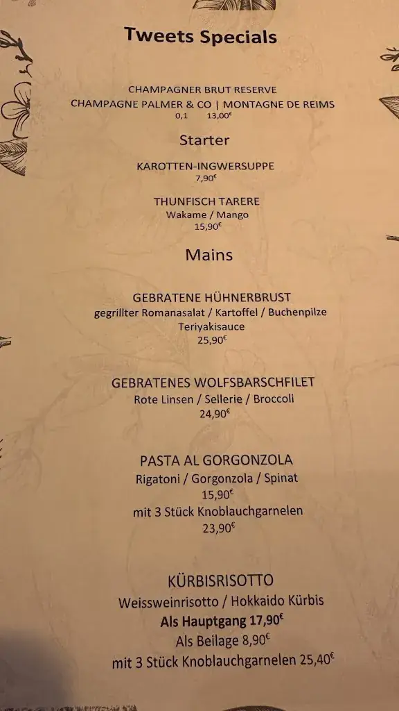 Menu_Tweets Rooftop Restaurant Lounge_Hippach_image_1