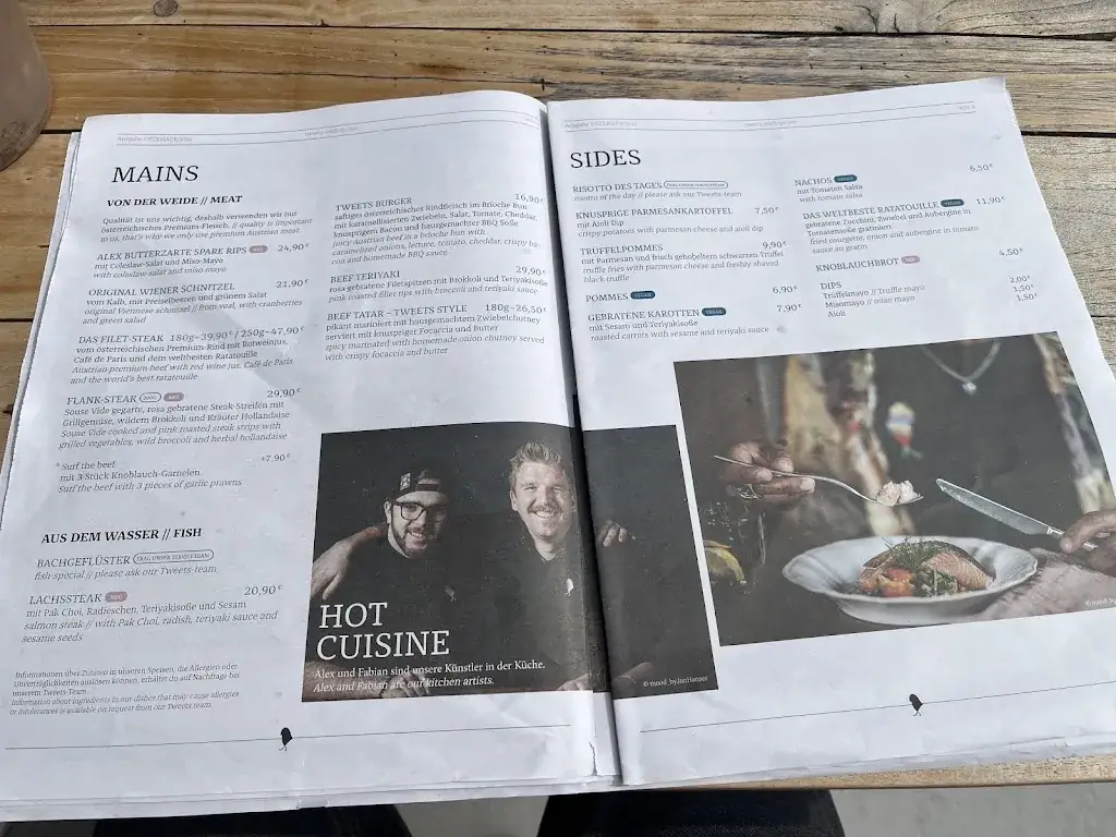 Menu_Tweets Rooftop Restaurant Lounge_Hippach_image_4