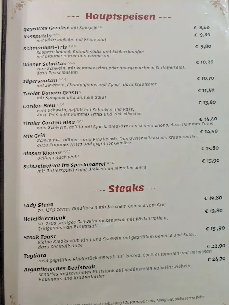 Menu_Restaurant Pizzeria Café Bar Goldener Hirsch_Hall in Tirol_image_1
