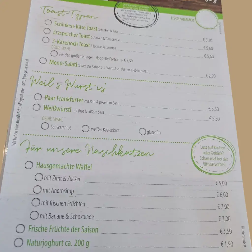 Menu_Cafe im Erzspeicher_Hall in Tirol_immagine_2