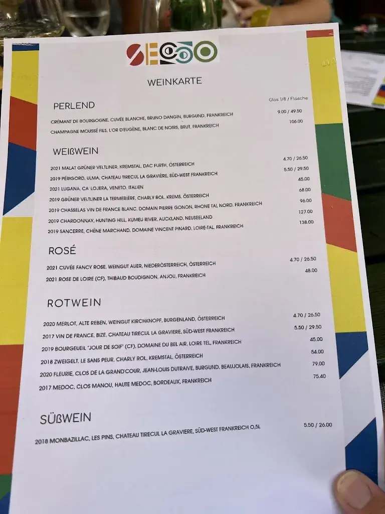 Menu_SECCO Bistro_Hall in Tirol_immagine_2