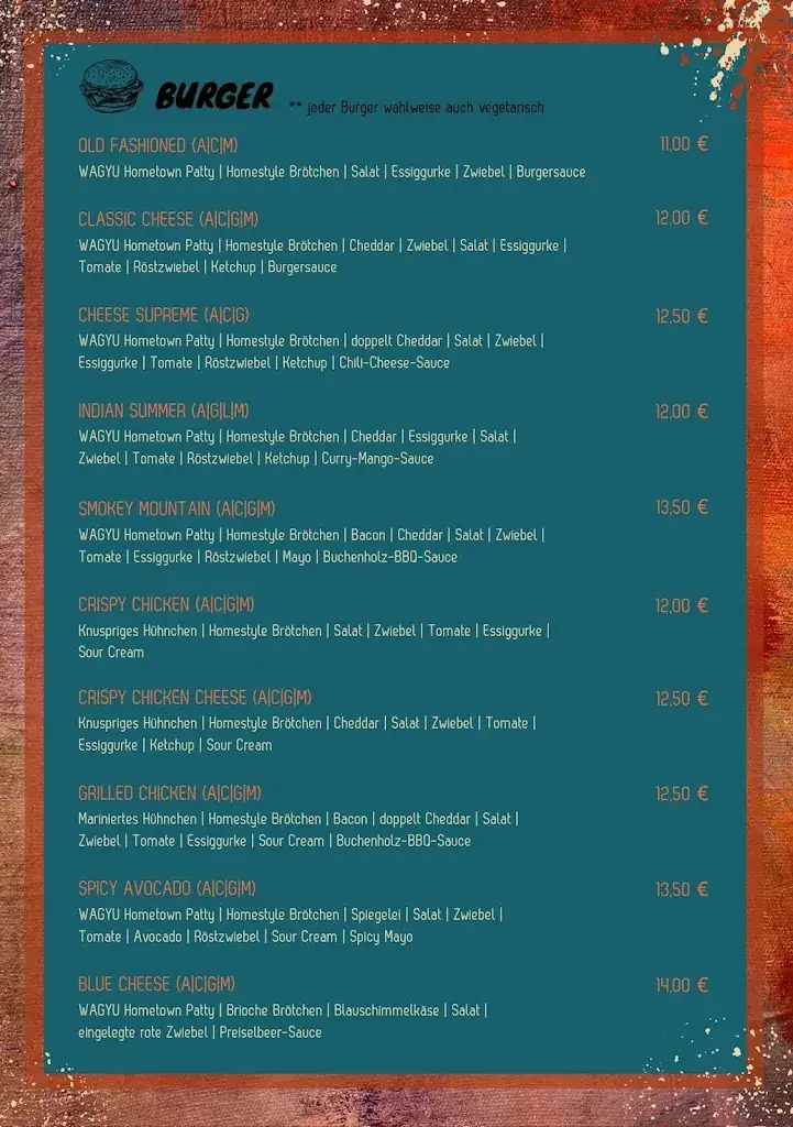 Menu_BURGER WERK TIROL_Hall in Tirol_image_1