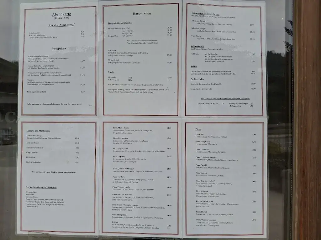 Menu_Krimbacher - Restaurant | Metzgerei | Catering | Pizzeria_Jochberg_image_1