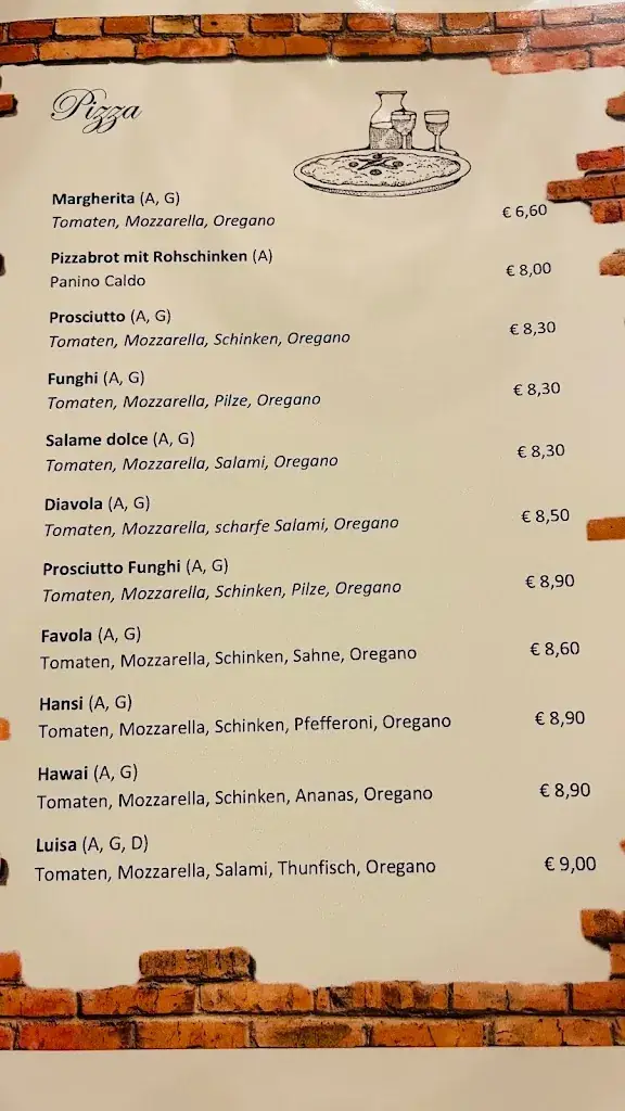 Menu_Restaurant Pizzeria Ziegelei_Arnoldstein_immagine_1