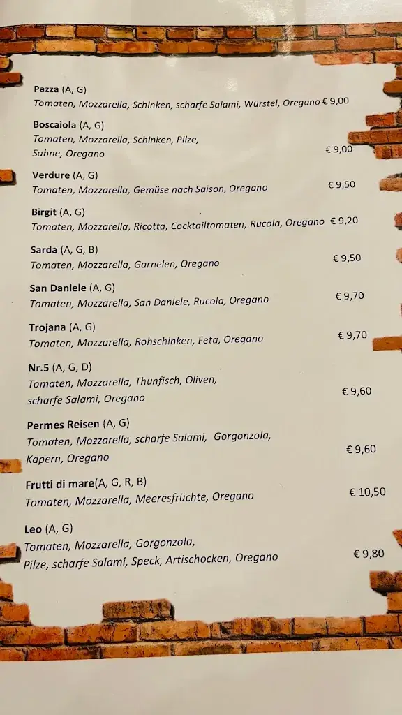 Menu_Restaurant Pizzeria Ziegelei_Arnoldstein_immagine_2