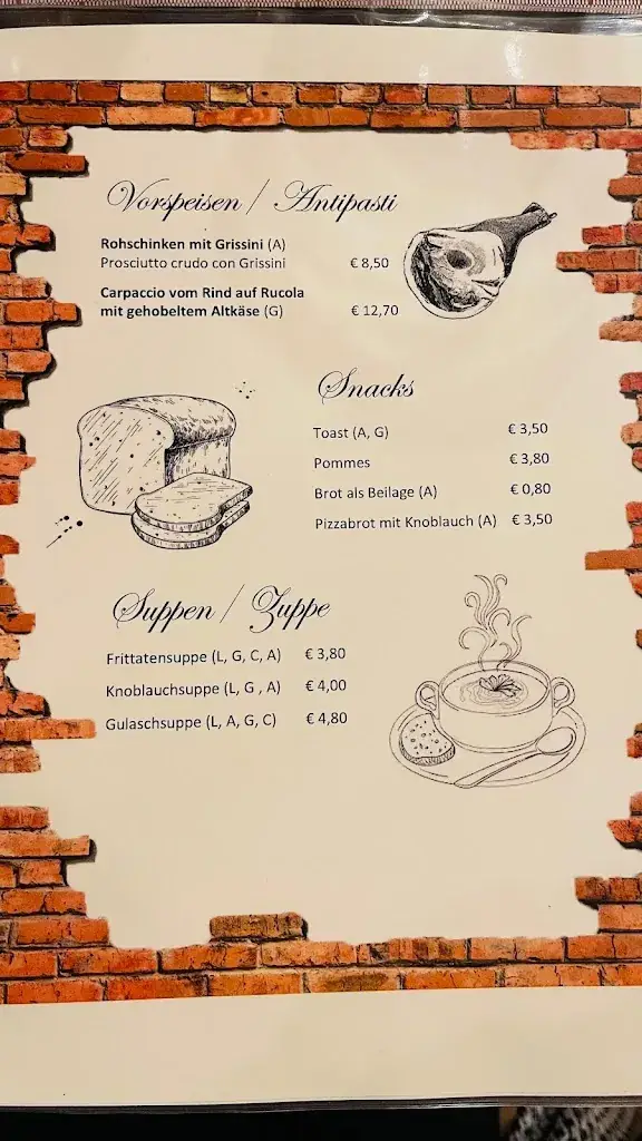 Menu_Restaurant Pizzeria Ziegelei_Arnoldstein_immagine_4