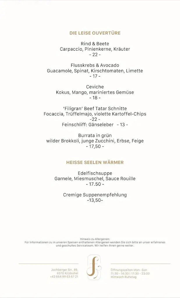 Menu_Restaurant Filigran_Jochberg_image_1